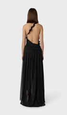 One Shoulder Ruffled Maxi Dress