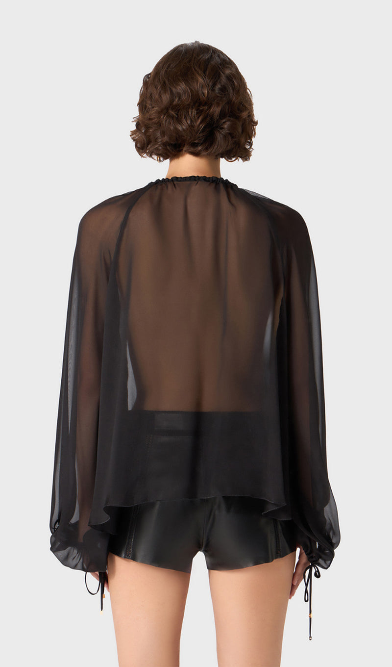 Georgette Blouse With Ruffles