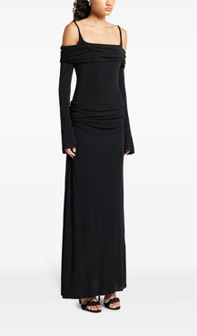 Off Shoulder Slip Maxi Dress