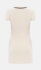 Knitted With Contrast Edge Mini Dress