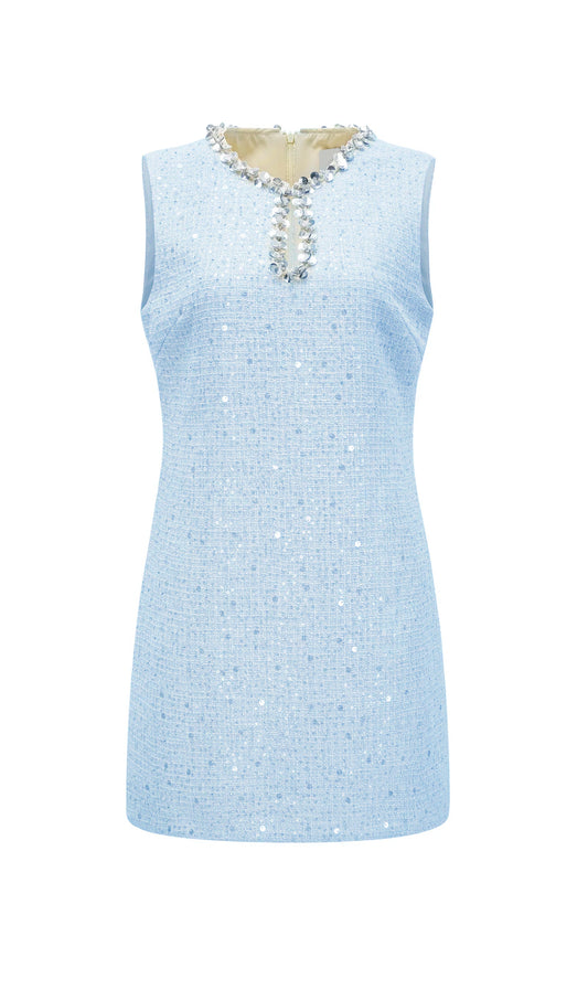 Sequin Boucle Mini Dress