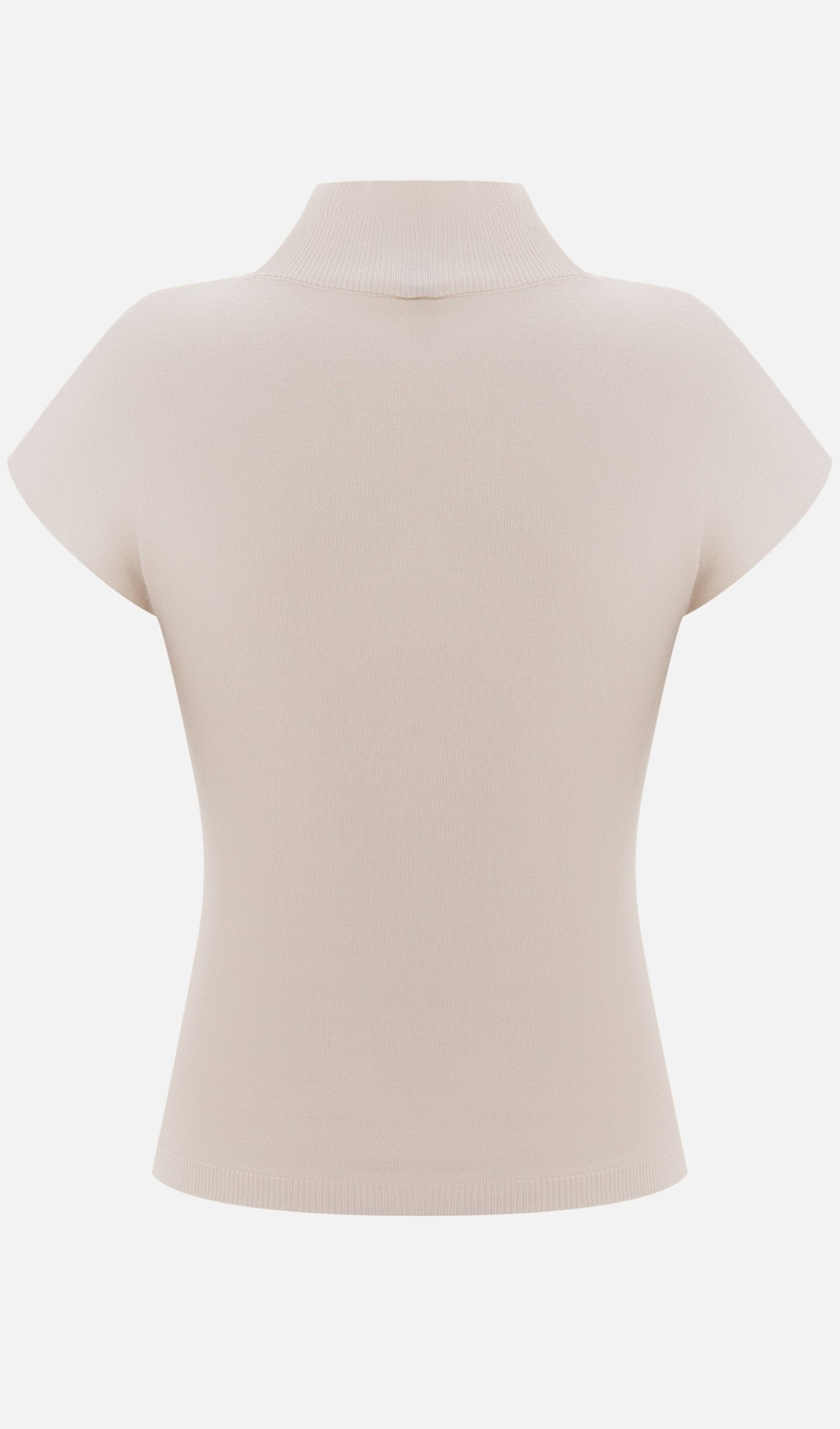 Sleeveless Knitted With Pleats Top