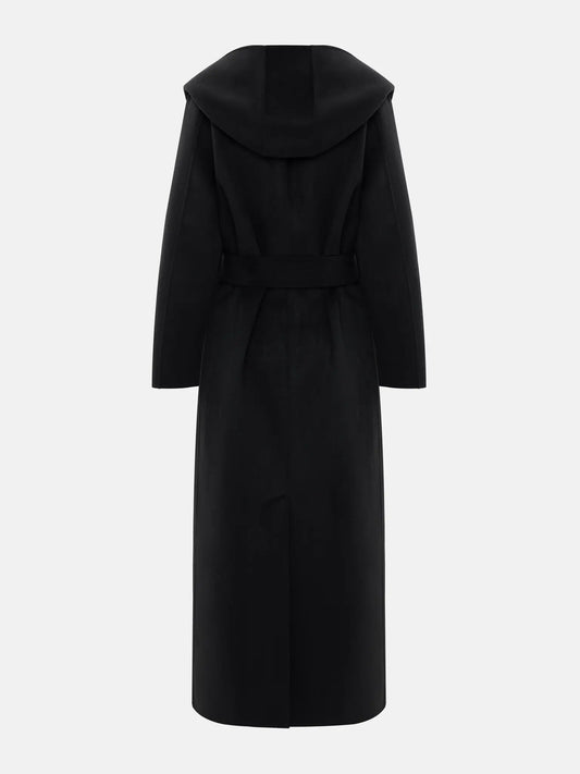 Hooded Double-Faced Wool Coat