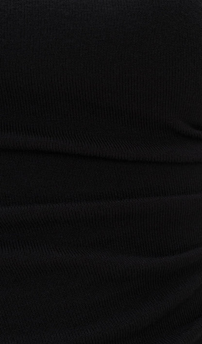 Sleeveless Knitted With Pleats Top
