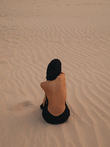 Backless Hooded Chiffon Maxi Dress