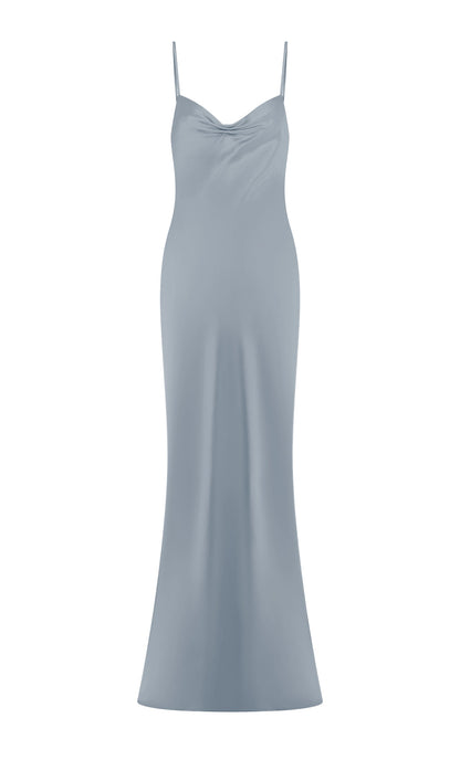 Sweetheart Satin Maxi Dress