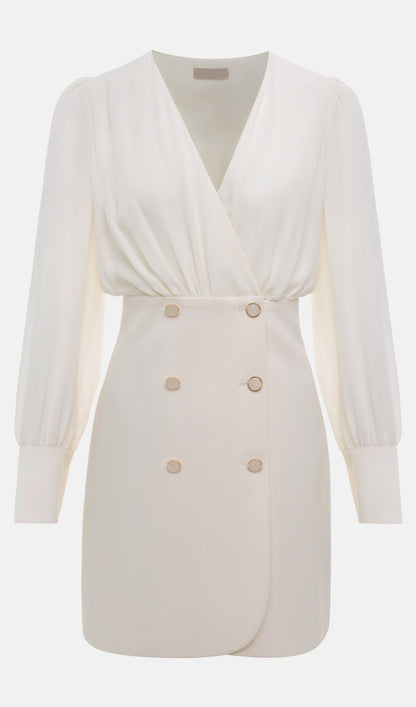Combo With Wrap Bodice Mini Dress