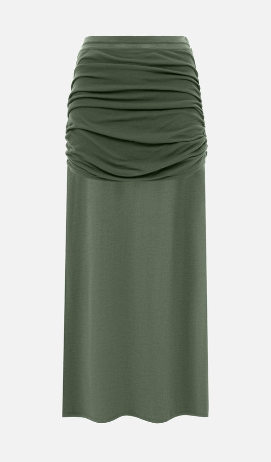 Short Sleeved Jersey Midi Skirt Sets
