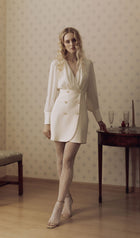 Combo With Wrap Bodice Mini Dress