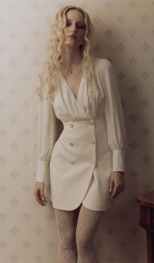 Combo With Wrap Bodice Mini Dress