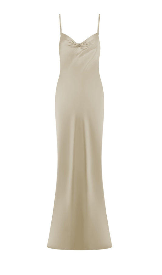 Sweetheart Satin Maxi Dress