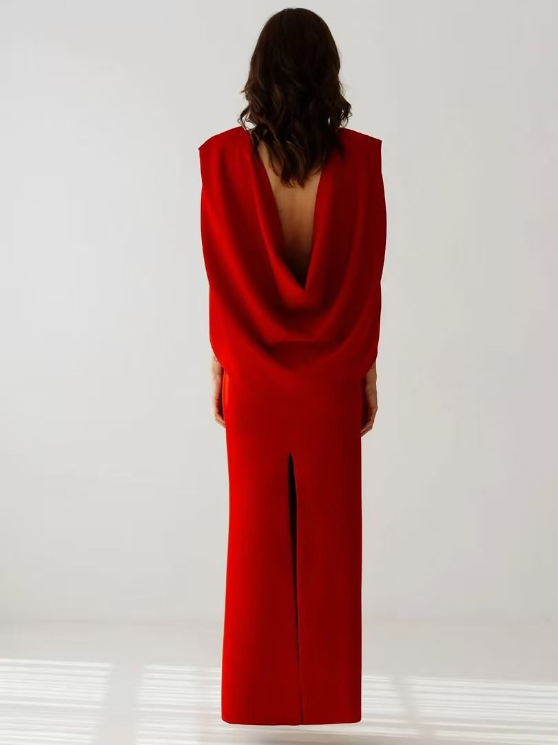 oyster-colored dress