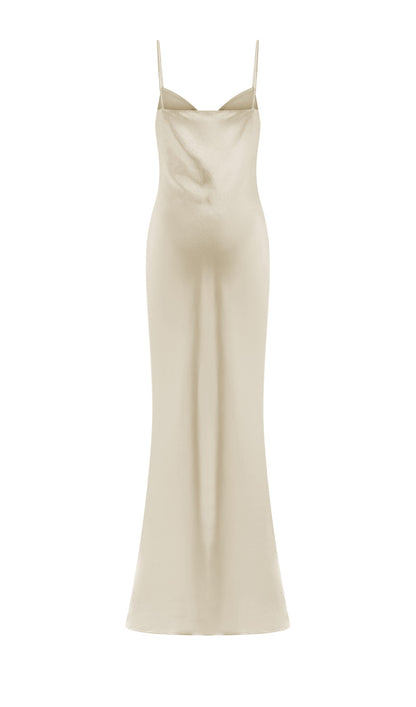 Sweetheart Satin Maxi Dress