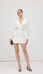 Combo With Wrap Bodice Mini Dress