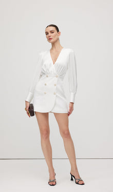 Combo With Wrap Bodice Mini Dress