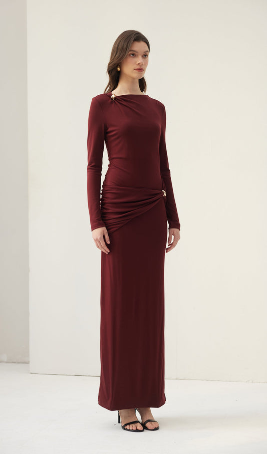 Jersey Seductive Fitted Maxi Dress