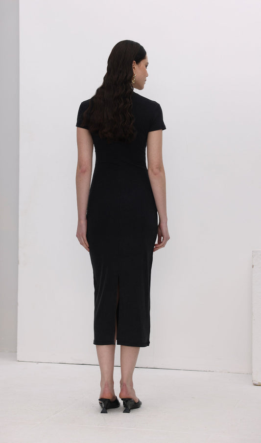 Jersey Bodycon Midi Dress