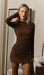 Jersey Pleated Mini Dress