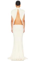 Jersey  Cut Out Detail Maxi Dress
