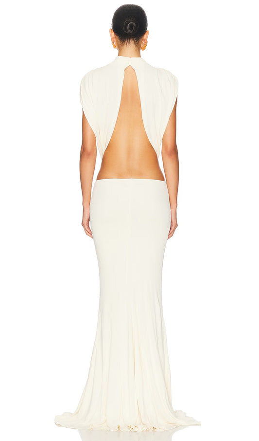 Jersey  Cut Out Detail Maxi Dress