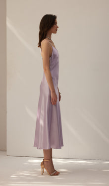 Satin Vest Midi Dress