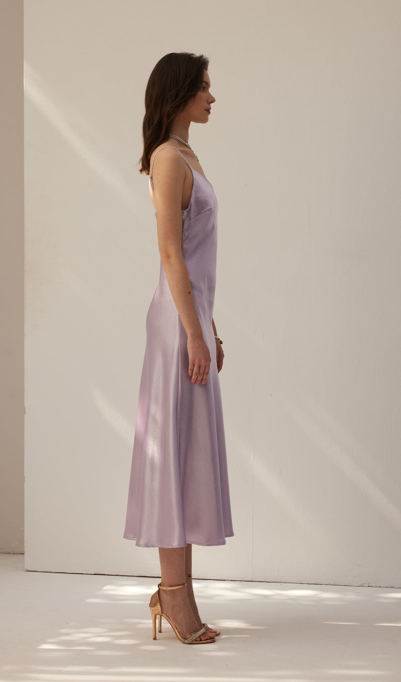 Satin Vest Midi Dress