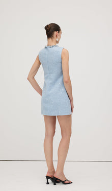 Sequin Boucle Mini Dress
