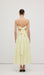 Pleated Backless Tiered Cami Midi Dress
