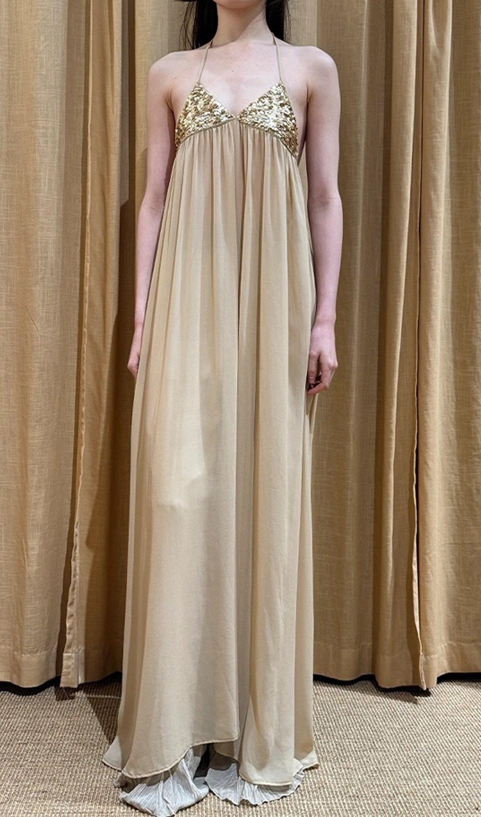 Slip Cotton Gauze Maxi Dress