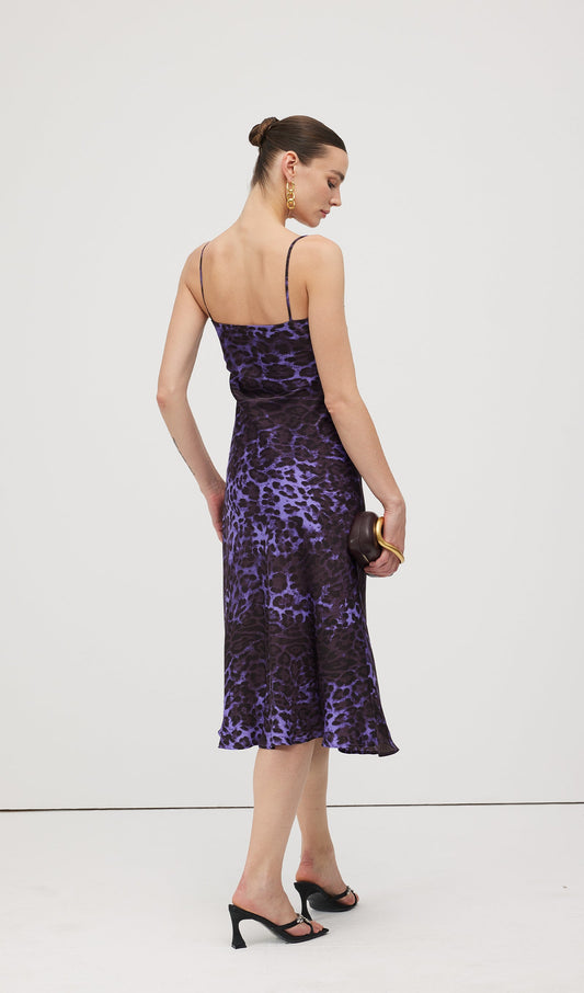 Leopard Print Midi Dress