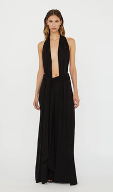 Halter Jersey Maxi Dress