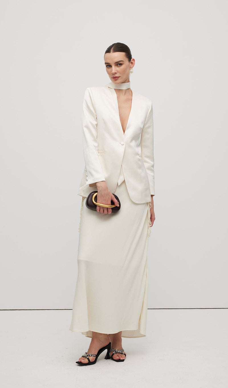 Braided Belted Maxi Skirt