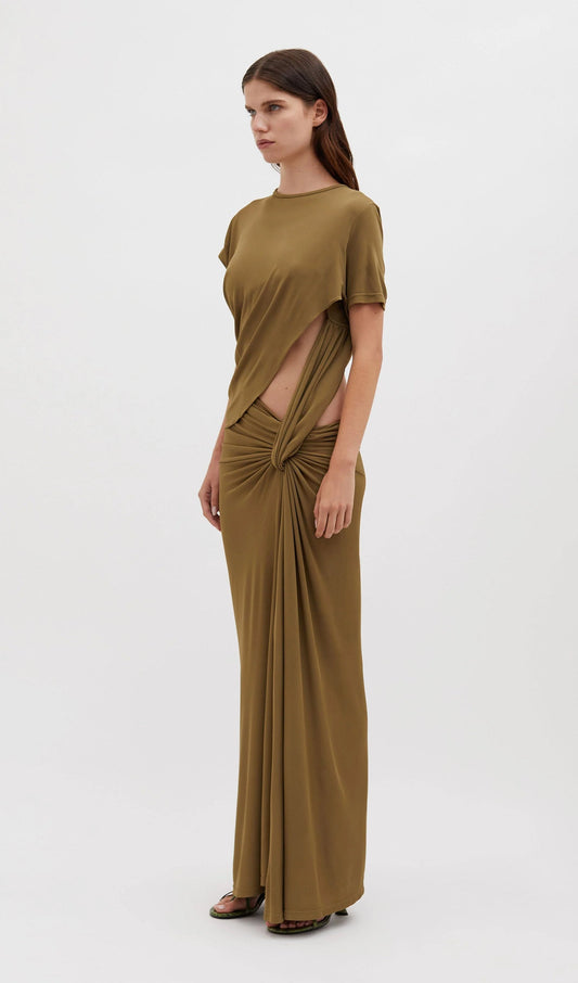 Twisted Lever Tee Maxi Dress