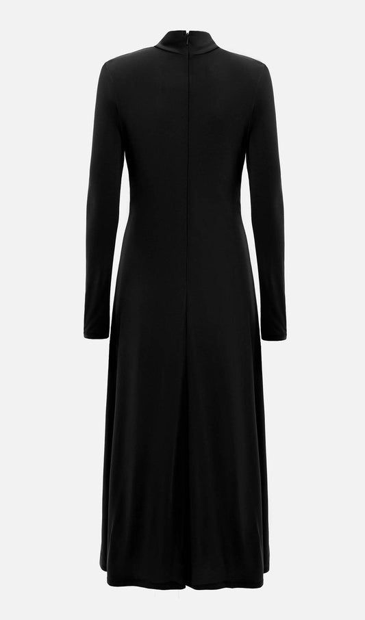 Jersey Metallic Decor Maxi Dress