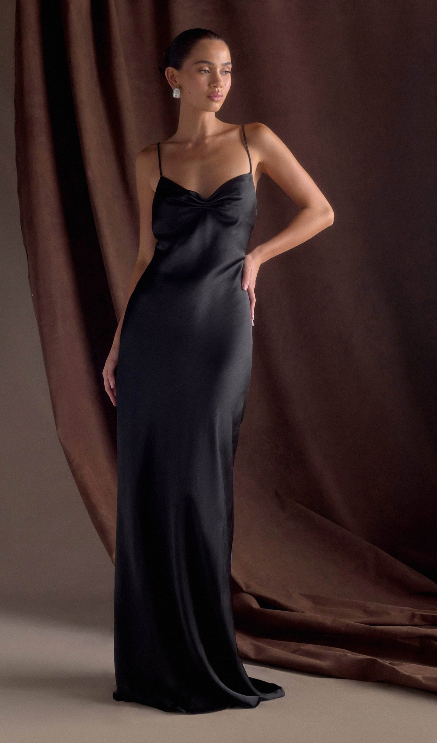 Sweetheart Satin Maxi Dress