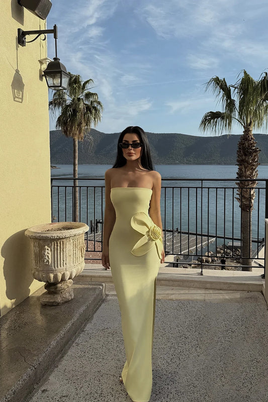 Off shouder Strapless Dress