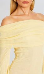 Off Shoulder Slim Fit Maxi Dress