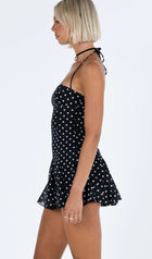 Polka Dot Ruffle Mini Dress