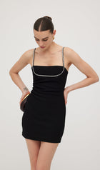 Bandage Diamante Trim Mini Dress