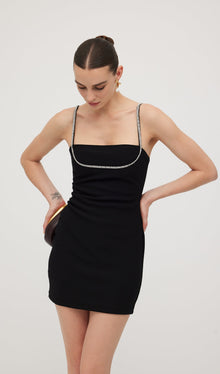 Bandage Diamante Trim Mini Dress