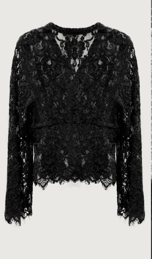 Hollow Out Lace Top