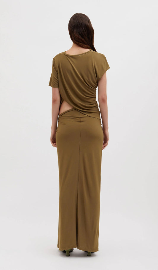 Twisted Lever Tee Maxi Dress
