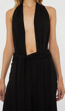 Halter Jersey Maxi Dress