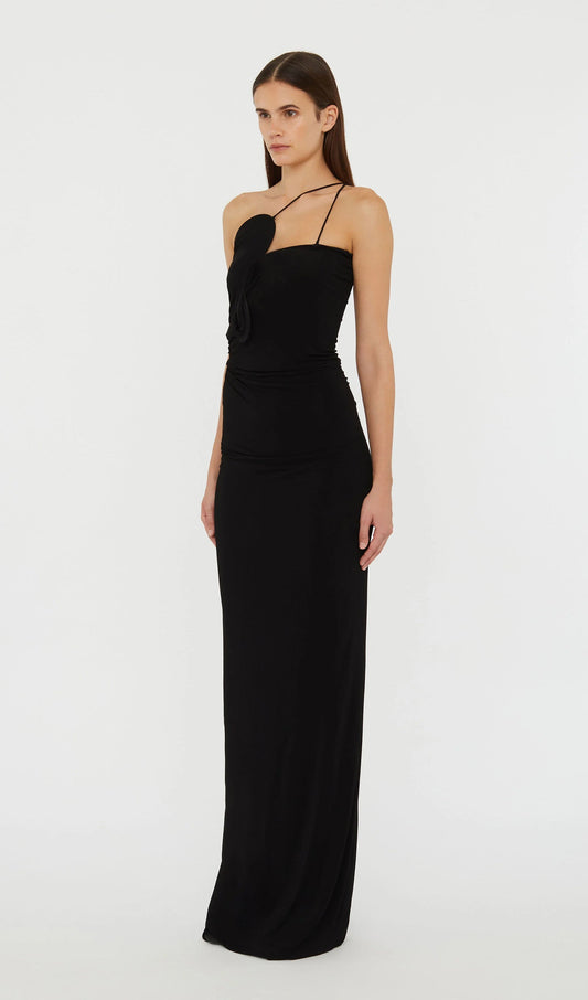 Jersey Ruched Maxi Dress