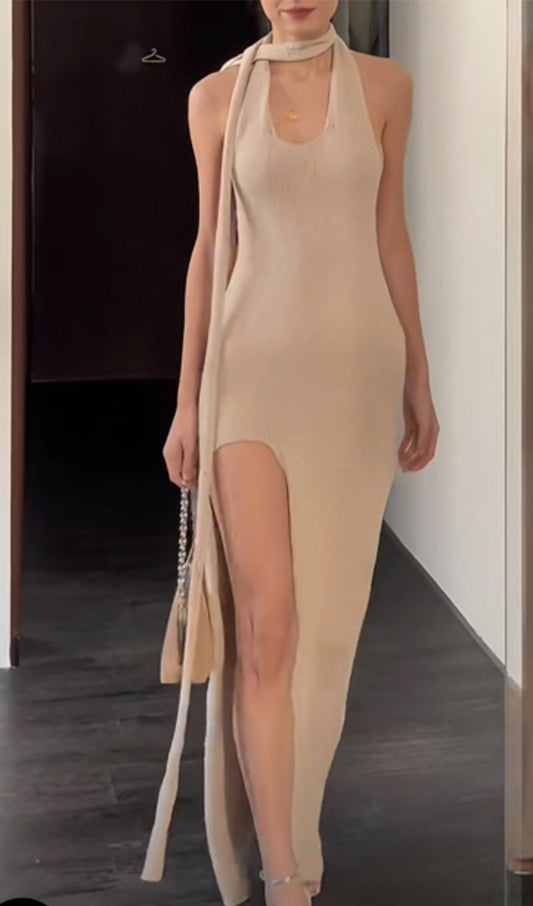 Halter Neck Maxi Dress