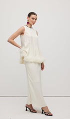 Braided Belted Maxi Skirt