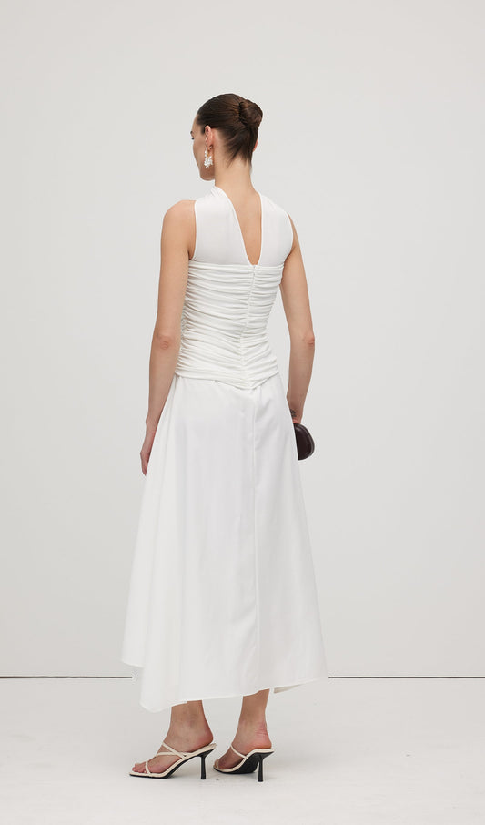 Halter Neck Tube Midi Dress