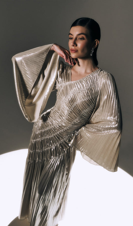 Metallic Maxi Dress