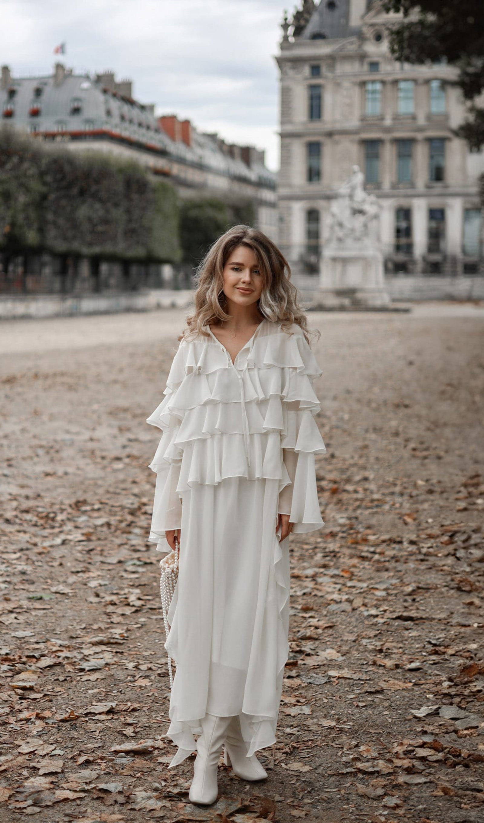 Airy With Ruffles Maxi Dress