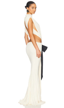Jersey  Cut Out Detail Maxi Dress